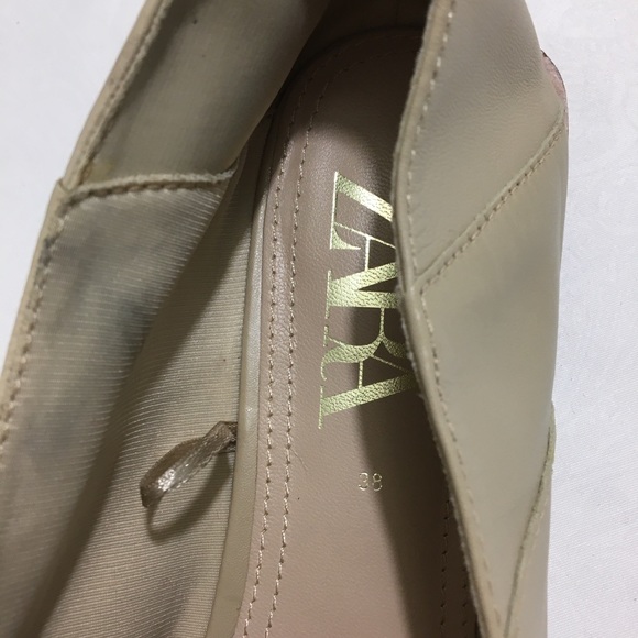 Zara Ecru dressy shoes size 38 - Picture 8 of 12